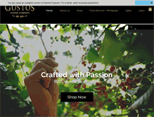 Tablet Screenshot of gustoscoffeeco.com